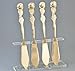 Monond PDTXCLS Dijkoo CHDENUO XGATML Rose Handle Butter Knife-SET OF FOUR