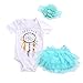Vovotrade 3pcs Set Newborn Baby Girl Dreamcatcher Romper+Tutu Skirt Tulle Outfits Clothes