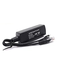 ANVISION 2 unidades Gigabit PoE divisor, 48 V a 5 V 2,4 A Micro USB Ethernet adaptador, funciona con Raspberry Pi 3B+, Echo Dot, cámara IP y más