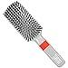 Torino Pro Hard Wave Brush By Brush King - #1570 - Rubber grip Vertical Brush - 9 row - 360 wave brushes- Great for wolfing