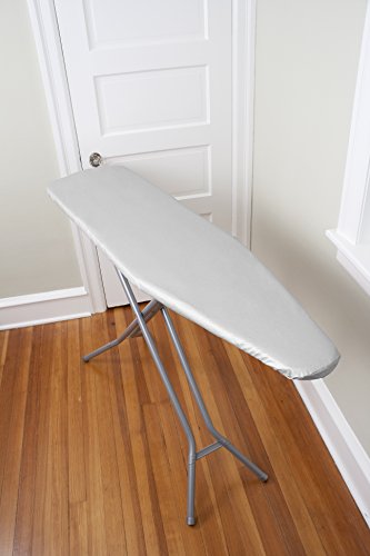Ritz Professional Ironing Board Pad and Cover Set with Drawstring Closure. Stain and Scorch Resistant Silicone Cover and Extra Thick, 100% Natural Cotton Pad, Fits Standard Sized 54' Ironing Boards