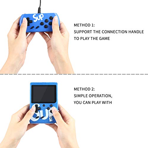 Leegoal Handheld Game Console,Classic Retro Video Gaming Player Colorful LCD Screen USB Rechargeable Portable Game Console with 400 Classic Old Games Best Toy Gift for Kids - Thumbnail 3