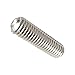 M2.5-0.45 x 3MM Socket Set Screws, Allen Socket Drive, Din 916, Stainless Steel A2, Full Thread, Bright Finish, Cup Point, Quantity 50