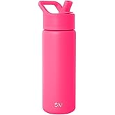 Simple Modern Kids Water Bottle with Straw Lid | Vacuum Insulated Stainless Steel Metal | Reusable Leak Proof BPA-Free Thermos for School | Summit Collection | 18oz, Malibu