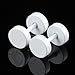 Top Plaza Mens Women Stainless Steel Barbell Bar Ear Studs, Screw Back,Flat Round Plug Earrings,Gothic Punk Piercing Unisex Ear Stud, 6MM (White)