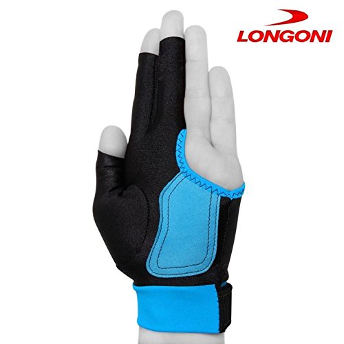 LONGONI SULTAN Billiard Pool Cue GLOVE - for Left hand - Black (Small)
