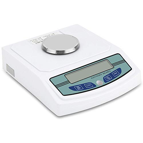 300 x 0.001g 1mg High Precision Laboratory Analytical Digital Balance Scale Digital Electronic Scientific Lab Instrument Precision Weighing, Accuracy Weighs Grams or Ounce with 200g Calibration Weight