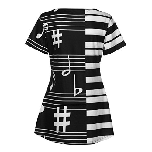 1 Alixyz+T+Shirt+Musical+Printing+Fashion