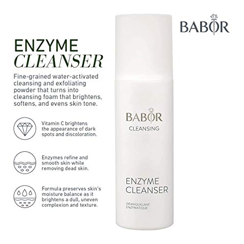 Babor Enzyme Cleanser, Powder Cleanser Face Wash, Facial Exfoliating ...