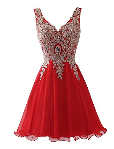 SarahbridalWomen's Short Tulle Beading Homecoming Dresses Prom Party Gowns