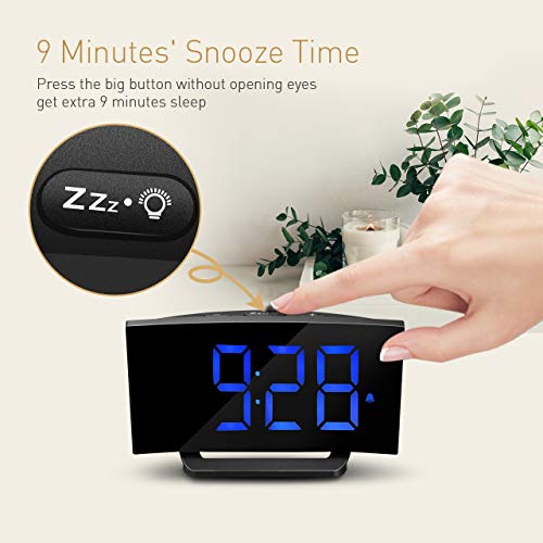 image for TOPELEK Alarm Clock[Upgraded Model], 5'' LED Display Digital Alarm Clo