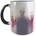 CSM Supply Authentic Zombie Mug - Fear the Dead/Walking Dead Inspired 11oz Grade A Quality Ceramic Heat Sensitive Color Changing Halloween Cup Foam Box Included