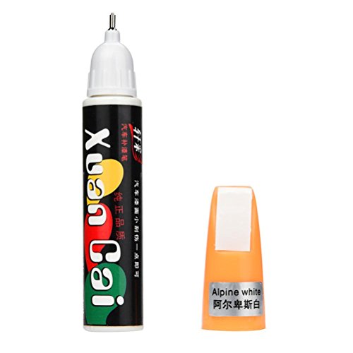 Voberry Colors Auto Car Coat Paint Pen Touch Up Scratch Clear Repair Remover Remove Tool (White)