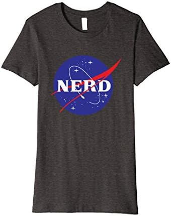 Womens Vintage NASA Nerd Shirt Large Dark Heather