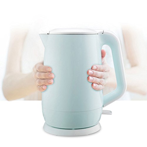 GUO XINFEN Household Electric Kettle Anti-scalding 304 Stainless Steel 1.7L Blue Kettle Automatic Power Off