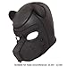 Neoprene Bondage Fetish Puppy Mask, Black Full Face Breathable Restraint Head Hood, Sex Toys, for Unisex Adults Couples, BDSM/LGBT Cosplay Halloween Masquerade Maskthumb 3