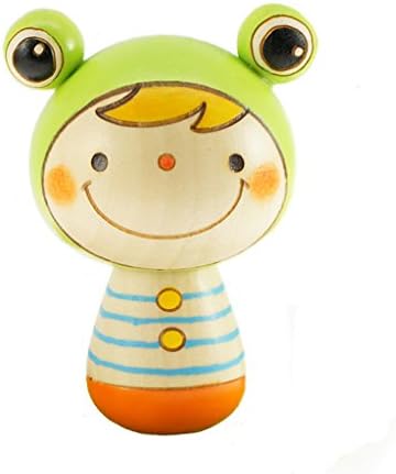 Usaburo no Mago Sosaku Kokeshi Doll Frog Naru Made in Japan