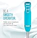 Chefman Immersion Stick Hand Blender Includes Stainless Steel Shaft & Blades, Powerful Ice Crushing 2-Speed Control One Hand Mixer, Soft Touch Grip, Turquoise