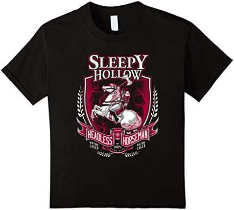 Kids The headless horseman shirt hollow halloween witch costume 12 Black