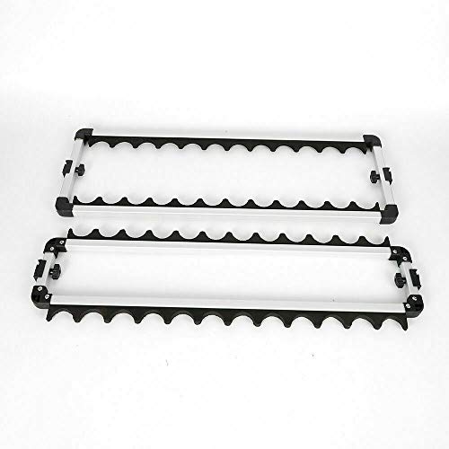 OUKANING Rutenständer Angelruten 24 Ruten Angelrutenständer für Innen- und AuÃenbereich Angelruten Rutenständer Halterung aus Aluminiumlegierung – Bild 7