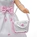 14 Inch Doll Clothes ( Fancy Flower Dress with Matching Pink Dress Shoes and Purse) Fits American Girl Wellie Wishers Dolls