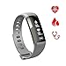 XFCS M2 Smart Wrist Band R5 PRO Heart Rate Blood Pressure Oxygen Oximeter Sport Bracelet Watch Intelligent for iOS Android-Grey