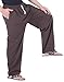 CandyHusky Mens Cotton Loose Joggers Casual Lounge Pajama Gym Workout Yoga Pants (Dark Brown)