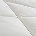 Abakan Soft Quilted Down Alternative Summer Cooling Queen Comforter five star Hotel Collection Reversible Duvet Insert with Corner Tab,Warm Fluffy Hypoallergenic for All Season,White,80 by 80 Inches