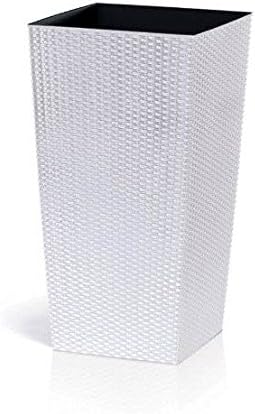 DECOCRAFTNEW RATTAN POT FLOWER PLANTER LINER 50cm 26,6 LITRE white (RTS265-SM)