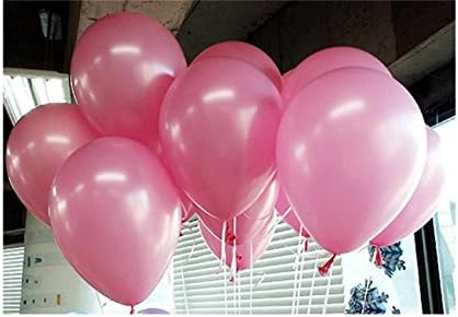 100 balloon: 12 "pink latex balloon 100 / bag / birthday party decorations and events