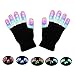 LSXD LED Gloves, Finger Lights 3 Colors 6 Modes Flashing LED Warm Gloves Colorful Flashing Rave Glow Gloves Kids Toys for Christmas Halloween Party Favors Light Up Toys Novelty