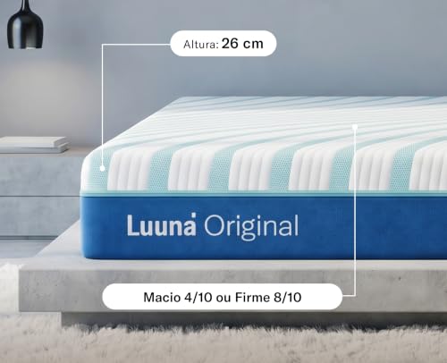 Colchão Queen Luuna Original Cooling Firme 26cm, 4 camadas, 10 Anos gar
