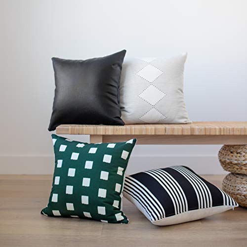 Woven Nook Decorative Throw Pillow Covers ONLY for Couch, Sofa, or Bed