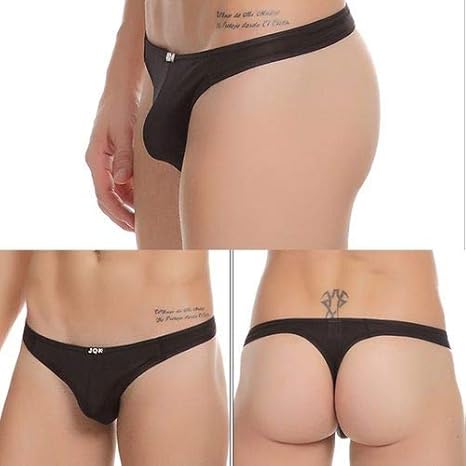 Quner Sexy Men T Back Thongs Comfortable Ice Silk Low Waist
