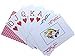 Neasyth Waterproof Plastic Playing Cards,Jumbo Index, for Texas Hold'em, Blackjack, Pinochle, Euchre, for Pool Beach Water Games