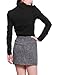 Allegra K Women Single Breasted Long Sleeves Ruched Front Shirt XS Black