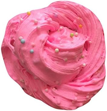 MaiKaili Slime Scented Fluffy Floam Stress Relief No Borax Kids Toy Sludge Toy (pink)