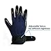 ToHa Pet Grooming Gloves for Dogs Cats Horses with Long Short Fur, Left and Right Enhanced 5 Finger Pet Hair Remover Mitt, Gentle Massage Tool (Navy Blue, 1 Pair)