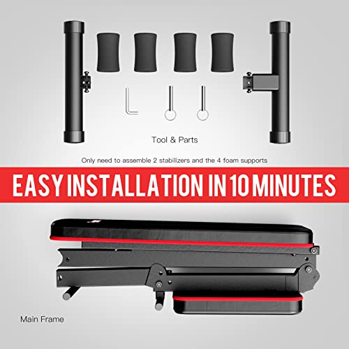 PASYOU Adjustable Weight Bench, Full Body Workout Strength Training Bench Press Foldable Incline Decline Bench Sit Up Exercise Equipment for Home Gym PA300/PA400/PA500