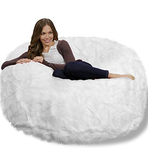 Chill Sack Bean Bags Memory Foam Bean Bag Chair, 4Feet Plush Faux