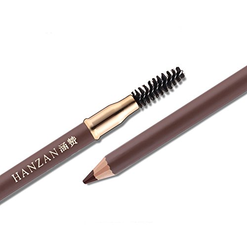 Scala 1 pcs Makeup Eyebrow Enhancer 12H Long Lasting Sweat &Waterproof Eyebrow Pencil Pen 5 Colors Dark Brown Eye Brow Pencil (5pcs,Black+Dark Brown+Light Brown+Grey+Brown)
