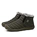 SITAILE Women Men Unisex Couple Snow Boots With Fur Fashion Winter Shoes
