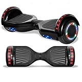TPS Power Sports Electric Rechargeable Hoverboard for Kids and Adults with Speaker and LED Lights Safety Certified
