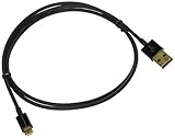Monoprice 3-Feet Premium USB to Micro USB Charge & Sync Cable, Black (109761)
