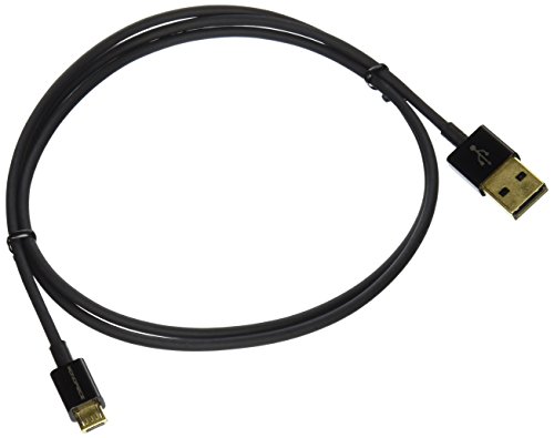 Monoprice 3-Feet Premium USB to Micro USB Charge & Sync Cable, Black (109761)