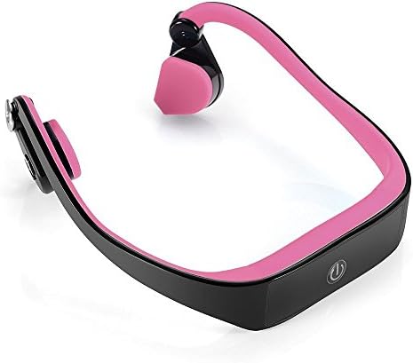 PowerRider Bone Conduction Headset Waterproof Wireless Bluetooth 4.1 Earphone Outdoor Sports Headphone Hands-free with Mic(Pink)