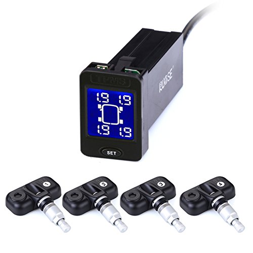 Rupse car wireless tpms tire pressure monitor system wi…