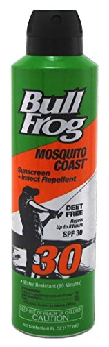 BullFrog Mosquito Coast Spray Sunscreen + Insect Repellent SPF 30 6 oz ( Pack of 2)