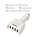 Quick Car Charger QC3.0 40W PowerMore 4 USB Port Fast Charge [QC2.0 Compatible]For MacBook 12