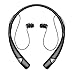 Bluetooth Headphones, Best Wireless Sports Neckband Designed Earphones w/ Mic HD Stereo Sweatproof Earbuds for Gym Running Workout 8 Hour Battery (Black)